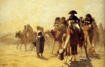 El general Baonaparte con su estado mayor en Egipto Orientalismo árabe griego Jean Leon Gerome Pinturas al óleo
